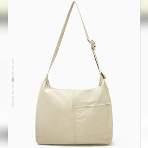 COS Slouchy Messenger Bag Beige